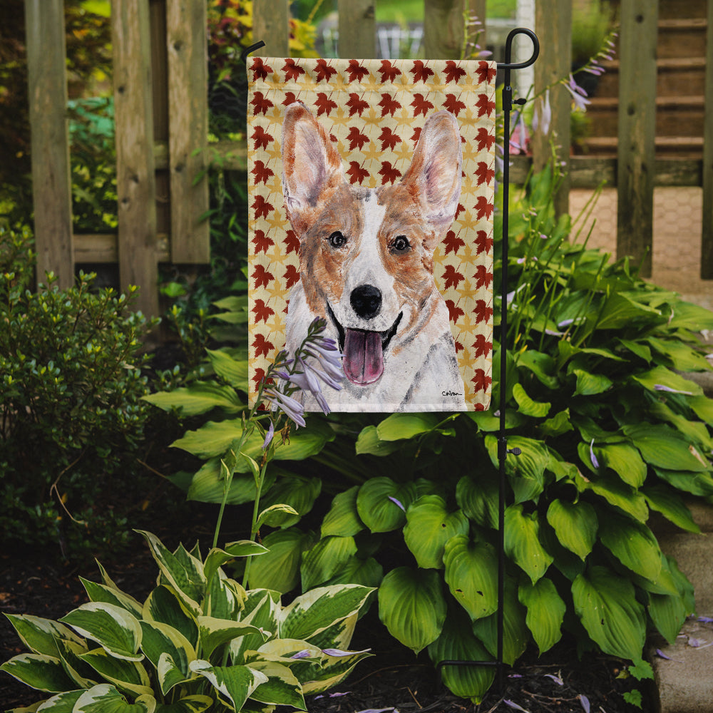 Cardigan Corgi Fall Leaves Flag Garden Size SC9672GF  the-store.com.