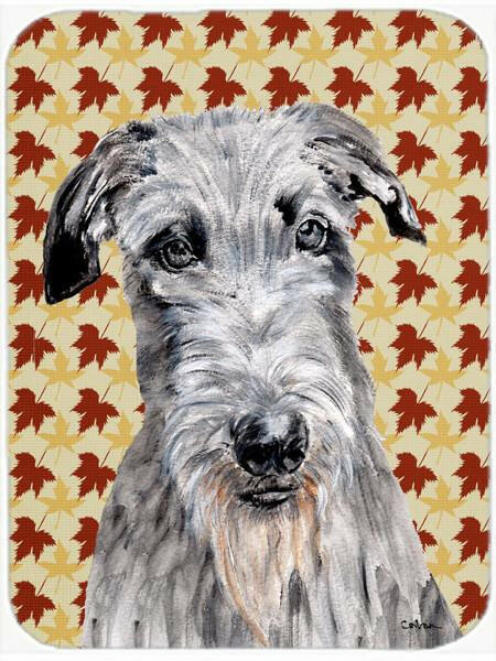 Scottish Deerhound Fall Leaves Mouse Pad, Hot Pad or Trivet SC9682MP by Caroline's Treasures