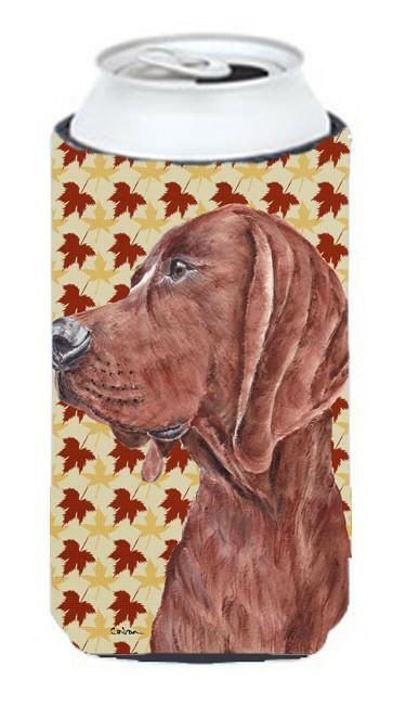 Redbone Coonhound Fall Leaves Tall Boy Beverage Insulator Hugger SC9683TBC by Caroline's Treasures