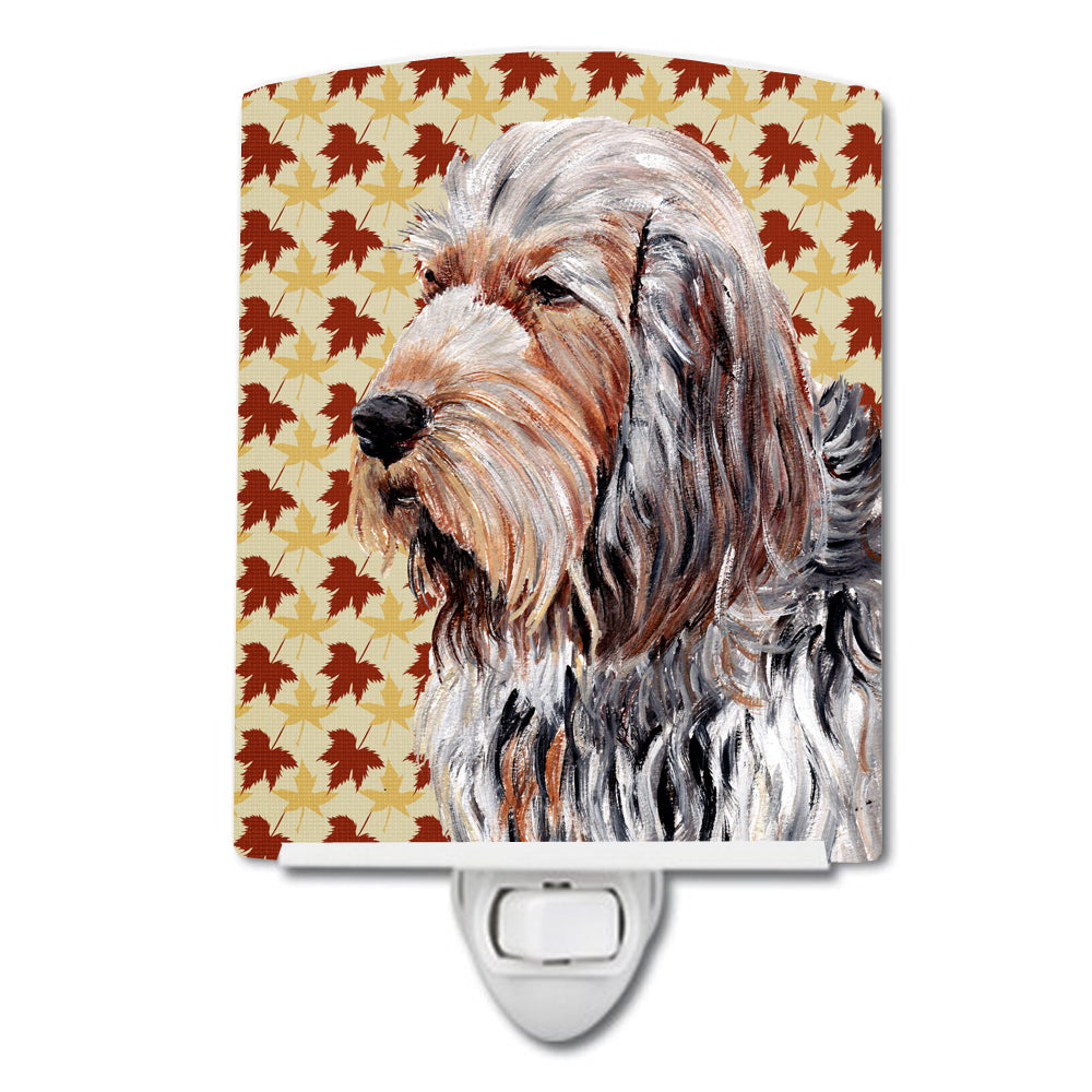 Otterhound Fall Leaves Ceramic Night Light SC9684CNL - the-store.com