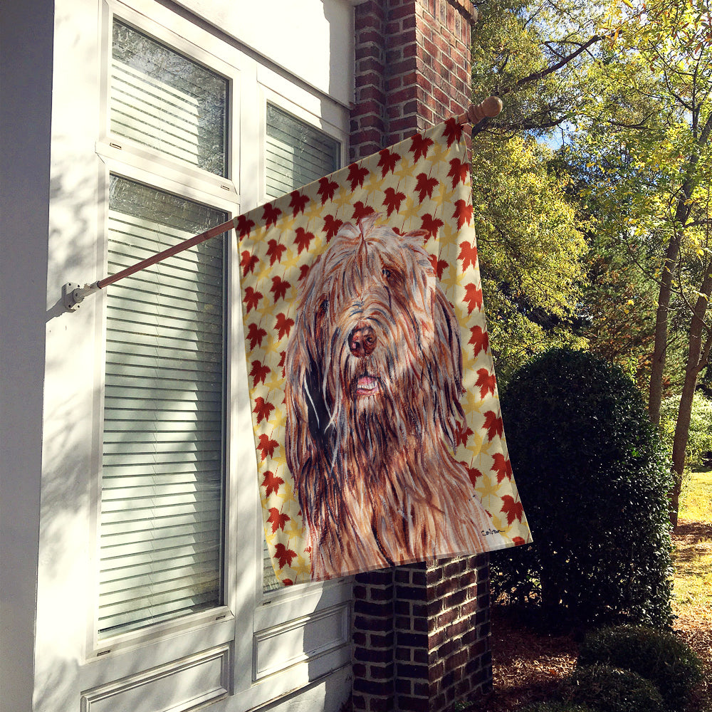 Otterhound Fall Leaves Flag Canvas House Size SC9685CHF  the-store.com.