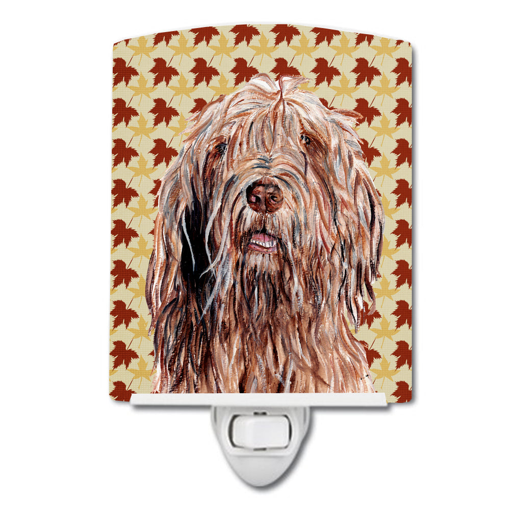 Otterhound Fall Leaves Ceramic Night Light SC9685CNL - the-store.com