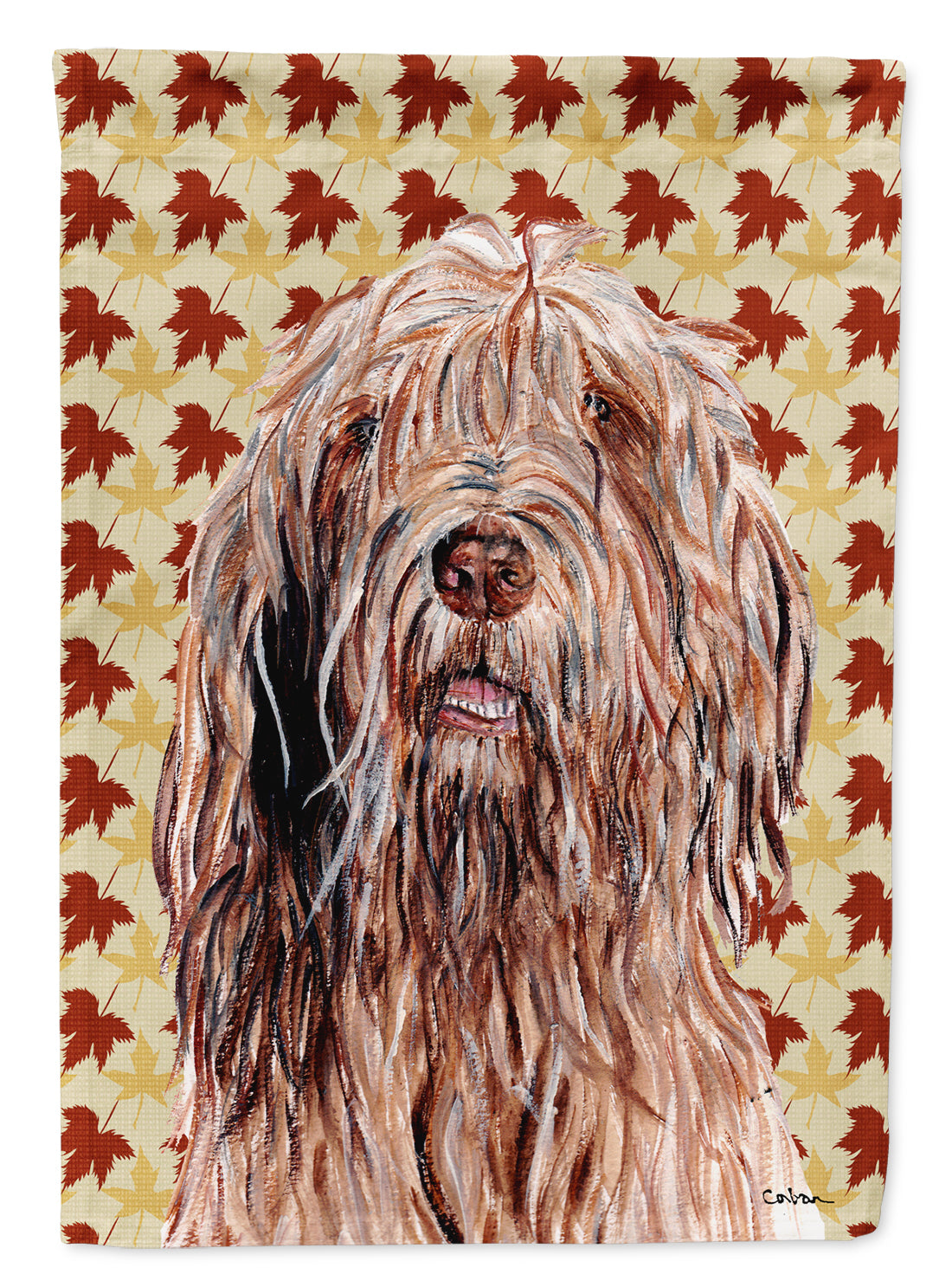 Otterhound Fall Leaves Flag Garden Size SC9685GF  the-store.com.