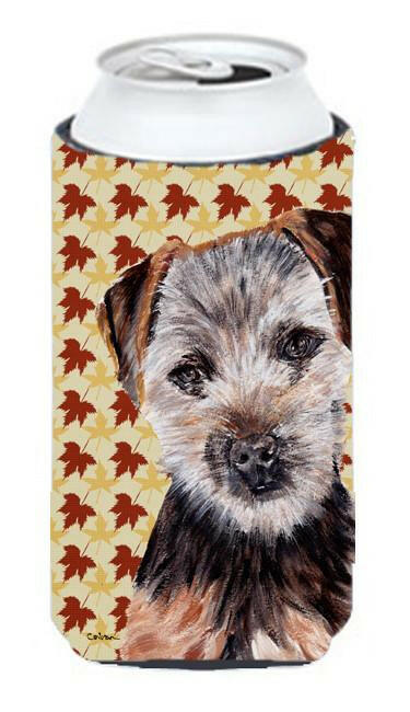 Norfolk Terrier Puppy Fall Leaves Tall Boy Beverage Insulator Hugger SC9687TBC by Caroline's Treasures