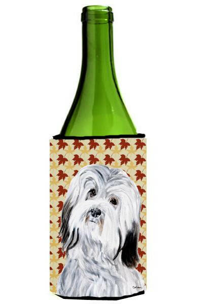 Havanese Fall Leaves Wine Bottle Beverage Insulator Hugger SC9689LITERK by Caroline's Treasures