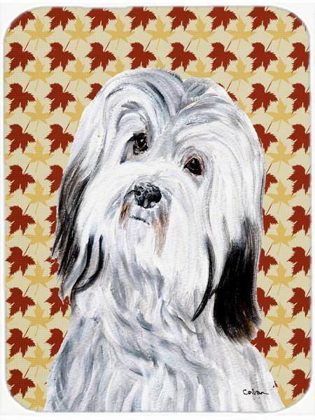 Havanese Fall Leaves Mouse Pad, Hot Pad or Trivet SC9689MP by Caroline's Treasures