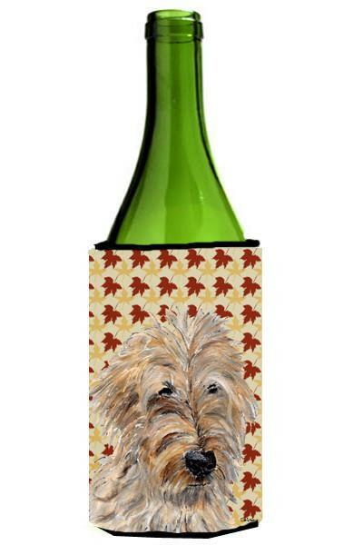 Golden Doodle 2 Fall Leaves Wine Bottle Beverage Insulator Hugger SC9691LITERK by Caroline's Treasures