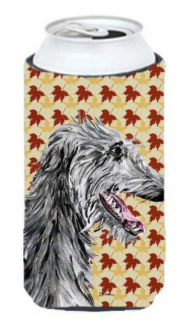 Scottish Deerhound Fall Leaves Tall Boy Beverage Insulator Hugger SC9693TBC by Caroline&#39;s Treasures