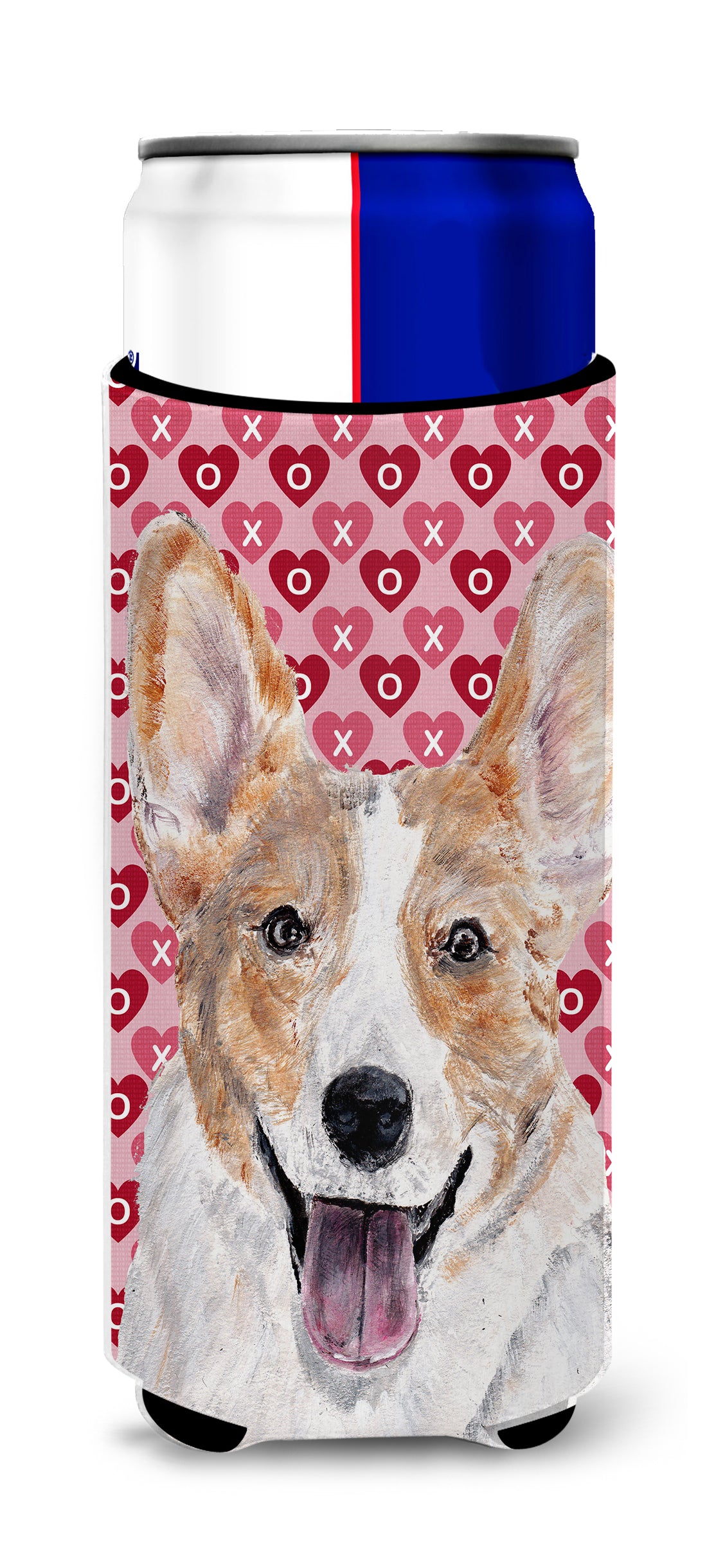 Cardigan Corgi Hearts and Love Ultra Beverage Insulators for slim cans SC9696MUK.