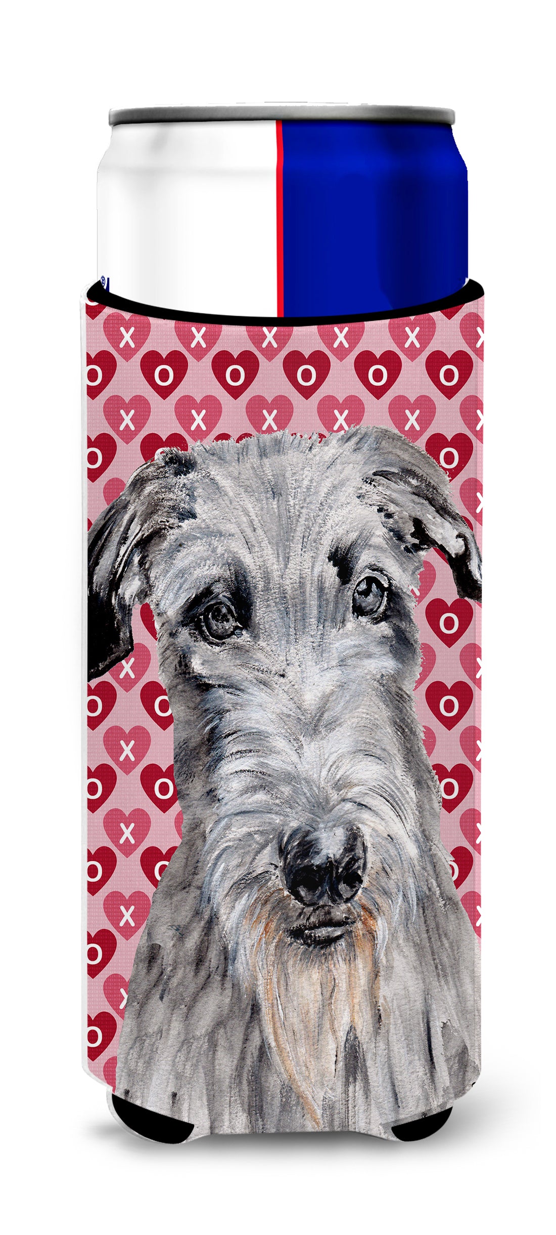 Scottish Deerhound Hearts and Love Ultra Beverage Insulators for slim cans SC9706MUK.