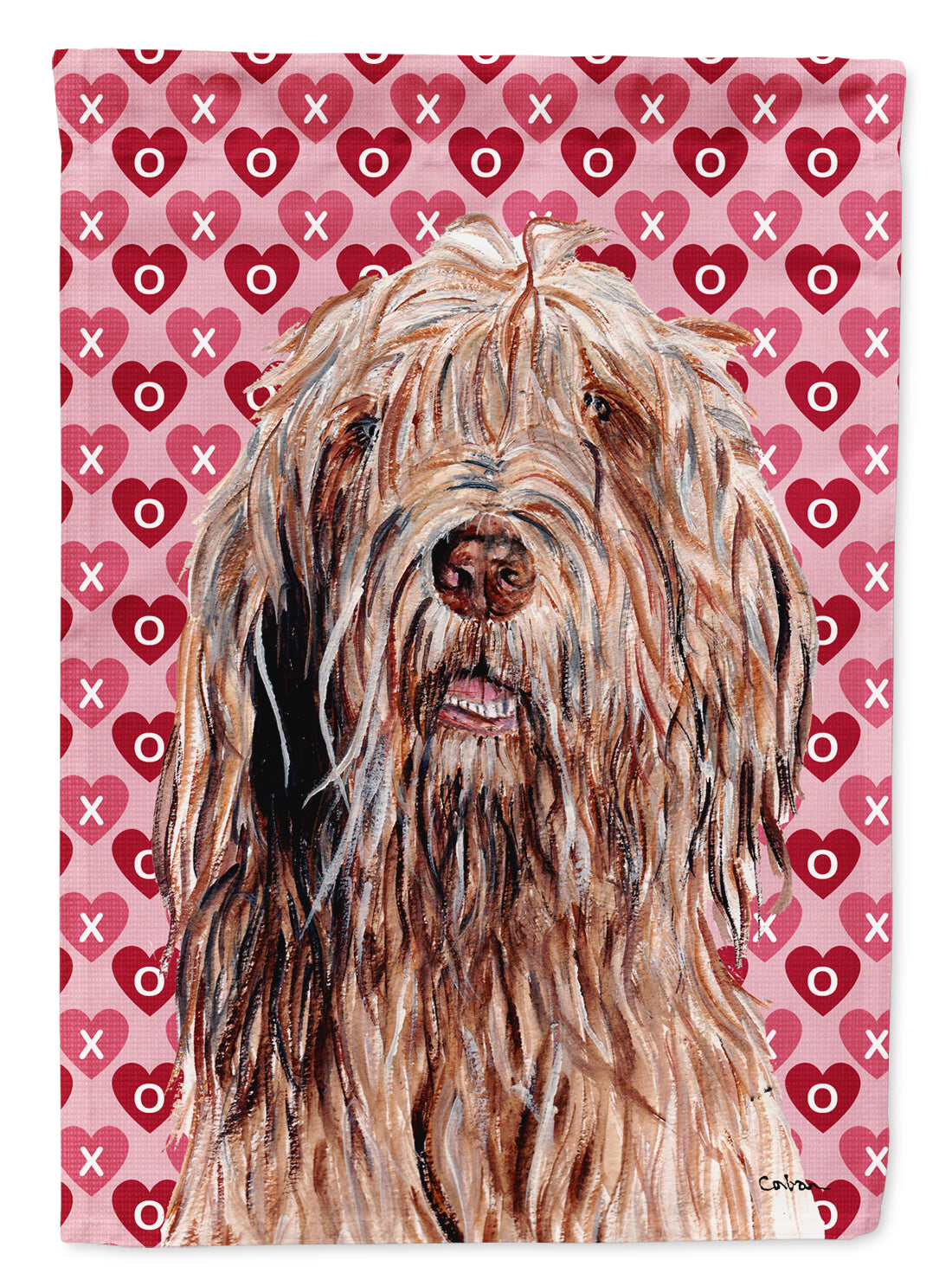 Otterhound Hearts and Love Flag Garden Size SC9709GF  the-store.com.