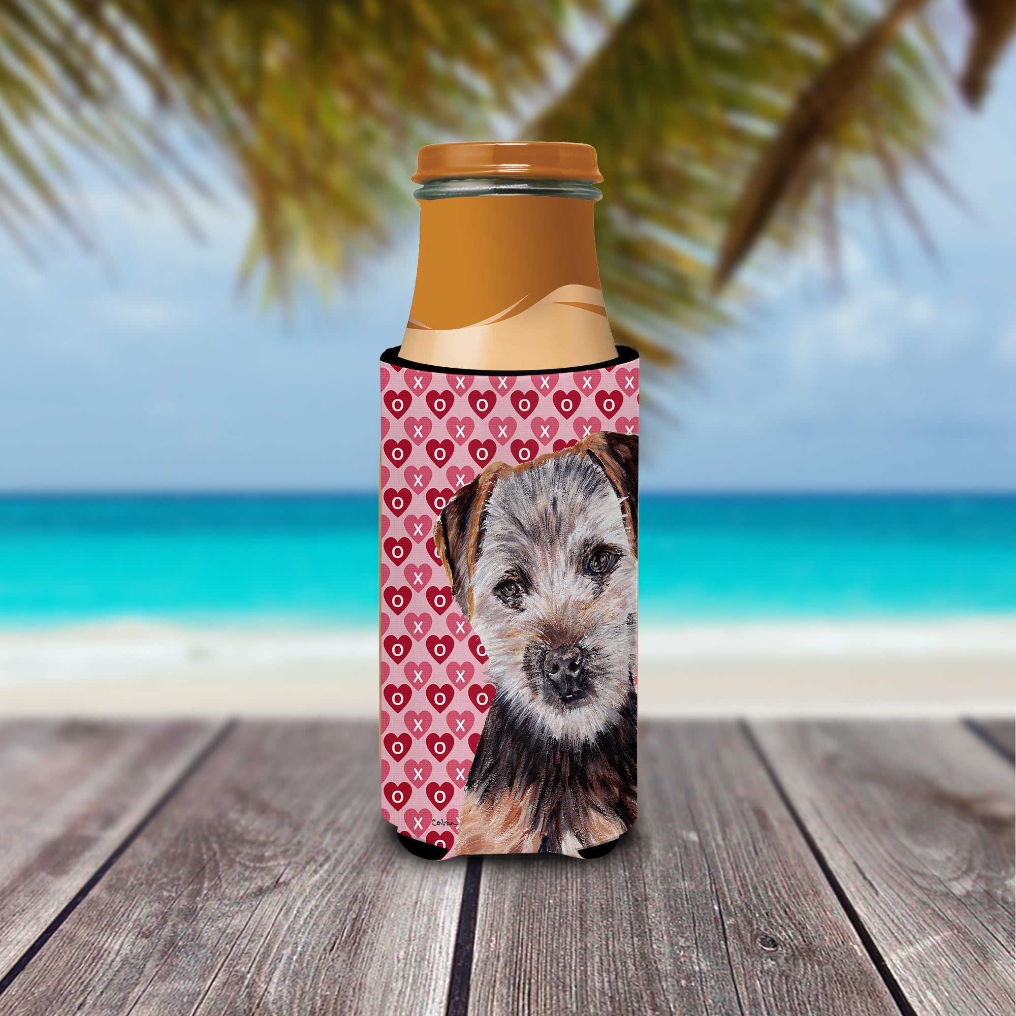 Norfolk Terrier Puppy Hearts and Love Ultra Beverage Insulators for slim cans SC9711MUK.