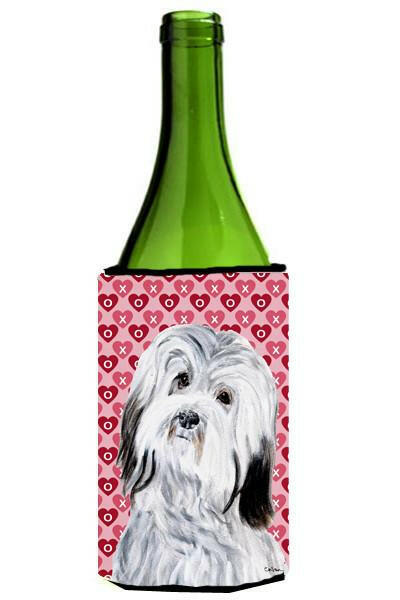 Havanese Hearts and Love Wine Bottle Beverage Insulator Hugger SC9713LITERK by Caroline&#39;s Treasures