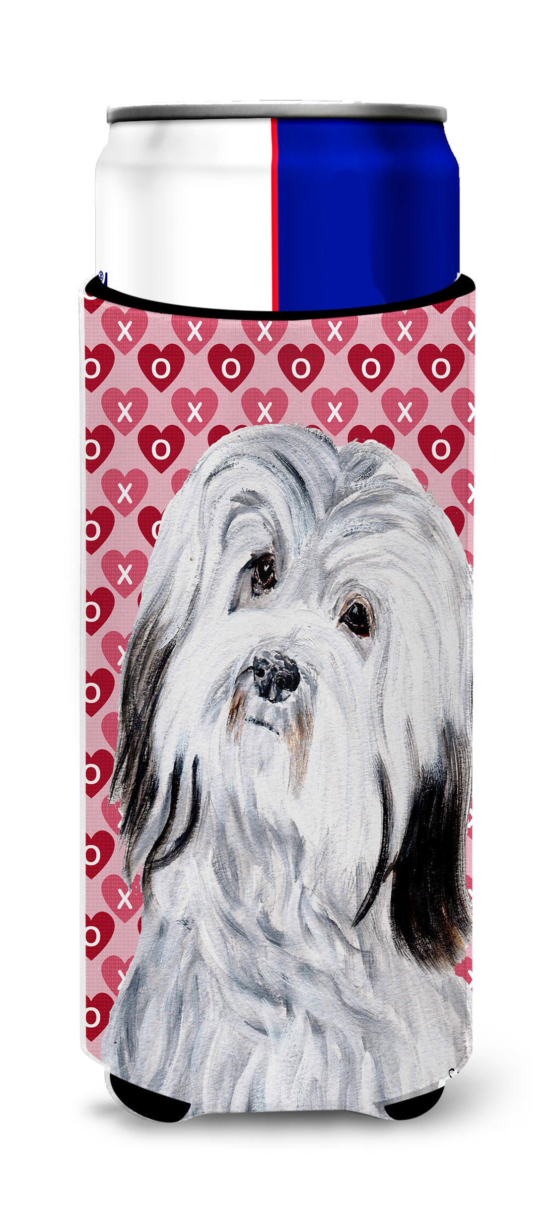 Havanese Hearts and Love Ultra Beverage Insulators for slim cans SC9713MUK.