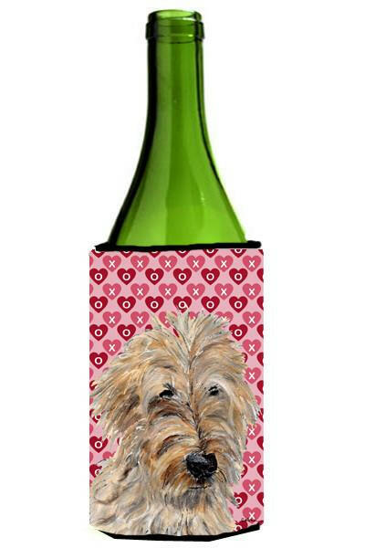 Golden Doodle 2 Hearts and Love Wine Bottle Beverage Insulator Hugger SC9715LITERK by Caroline's Treasures