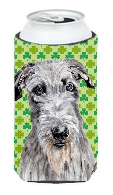 Scottish Deerhound Lucky Shamrock St. Patrick's Day Tall Boy Beverage Insulator Hugger SC9730TBC by Caroline's Treasures