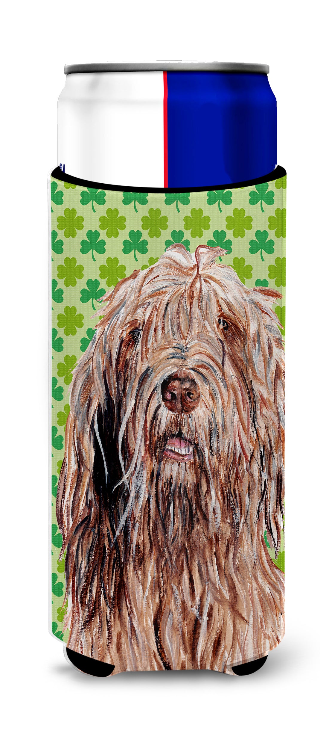 Otterhound Lucky Shamrock St. Patrick's Day Ultra Beverage Insulators for slim cans SC9733MUK.