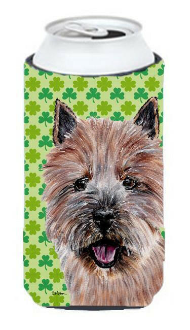 Norwich Terrier Lucky Shamrock St. Patrick&#39;s Day Tall Boy Beverage Insulator Hugger SC9734TBC by Caroline&#39;s Treasures