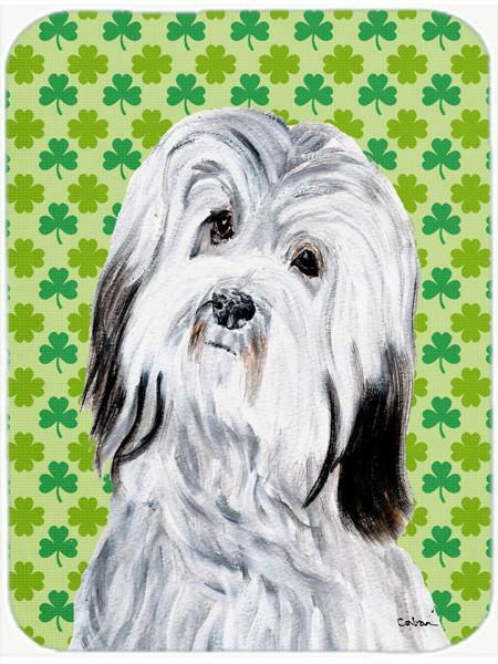 Havanese Lucky Shamrock St. Patrick's Day Glass Cutting Board Large Size SC9737LCB by Caroline's Treasures