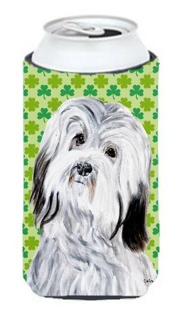 Havanese Lucky Shamrock St. Patrick&#39;s Day Tall Boy Beverage Insulator Hugger SC9737TBC by Caroline&#39;s Treasures