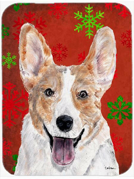 Cardigan Corgi Red Snowflakes Holiday Mouse Pad, Hot Pad or Trivet SC9744MP by Caroline&#39;s Treasures