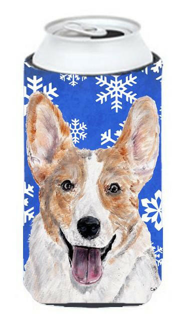 Cardigan Corgi Winter Snowflakes Tall Boy Beverage Insulator Hugger SC9768TBC by Caroline's Treasures