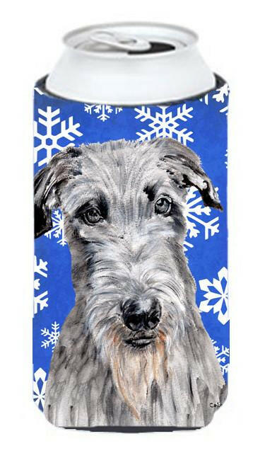 Scottish Deerhound Winter Snowflakes Tall Boy Beverage Insulator Hugger SC9778TBC by Caroline&#39;s Treasures