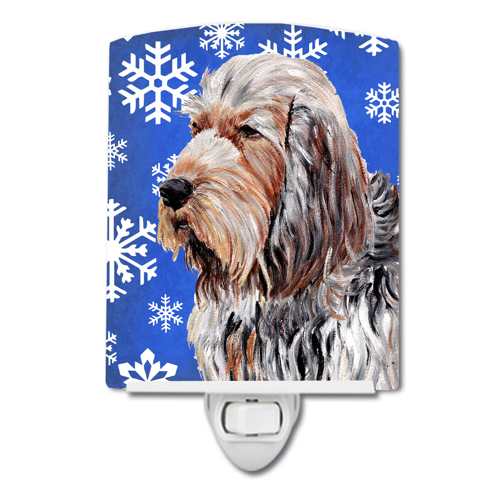 Otterhound Winter Snowflakes Ceramic Night Light SC9780CNL - the-store.com