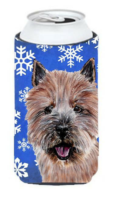 Norwich Terrier Winter Snowflakes Tall Boy Beverage Insulator Hugger SC9782TBC by Caroline&#39;s Treasures