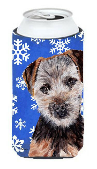 Norfolk Terrier Puppy Winter Snowflakes Tall Boy Beverage Insulator Hugger SC9783TBC by Caroline&#39;s Treasures