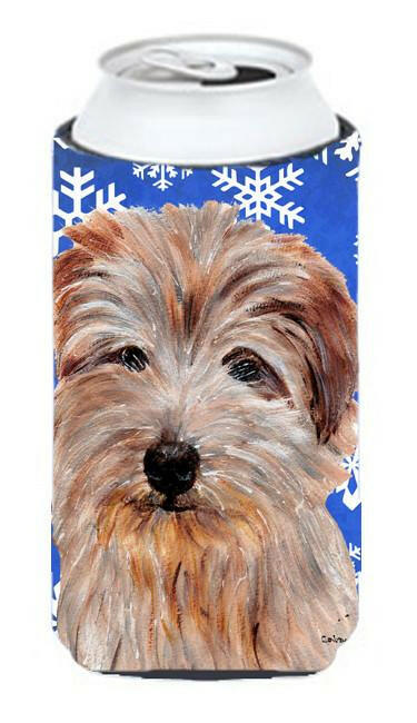 Norfolk Terrier Winter Snowflakes Tall Boy Beverage Insulator Hugger SC9784TBC by Caroline&#39;s Treasures