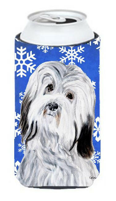 Havanese Winter Snowflakes Tall Boy Beverage Insulator Hugger SC9785TBC by Caroline's Treasures