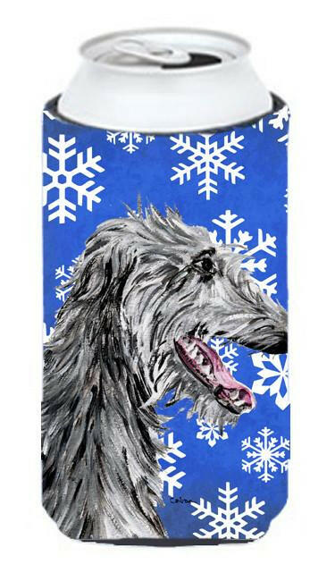 Scottish Deerhound Winter Snowflakes Tall Boy Beverage Insulator Hugger SC9789TBC by Caroline's Treasures