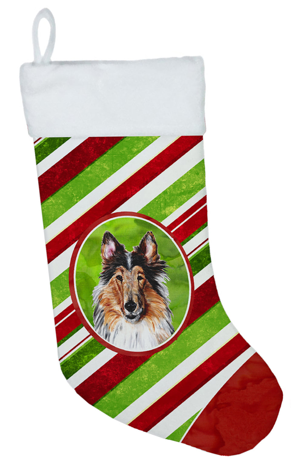 Collie Candy Cane Christmas Christmas Stocking SC9790-CS  the-store.com.