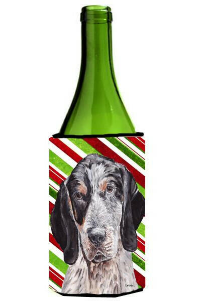 Blue Tick Coonhound Candy Cane Christmas Wine Bottle Beverage Insulator Hugger SC9793LITERK by Caroline's Treasures