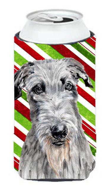 Scottish Deerhound Candy Cane Christmas Tall Boy Beverage Insulator Hugger SC9802TBC by Caroline's Treasures