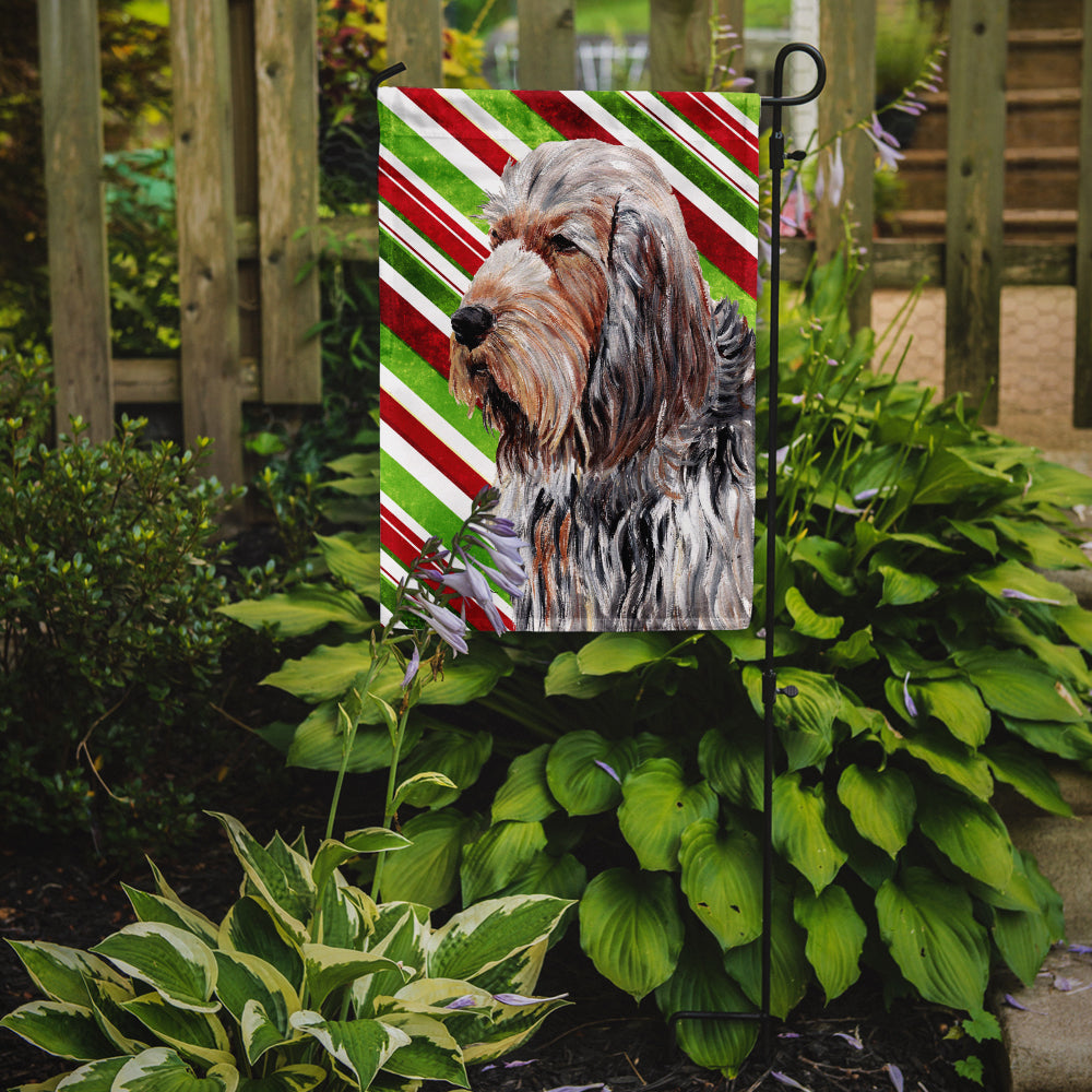 Otterhound Candy Cane Christmas Flag Garden Size SC9804GF  the-store.com.