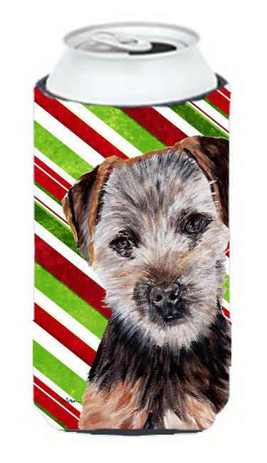 Norfolk Terrier Puppy Candy Cane Christmas Tall Boy Beverage Insulator Hugger SC9807TBC by Caroline&#39;s Treasures