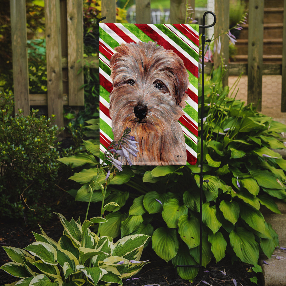 Norfolk Terrier Candy Cane Christmas Flag Garden Size  the-store.com.