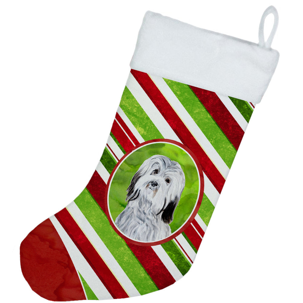 Havanese Candy Cane Christmas Christmas Stocking SC9809-CS  the-store.com.