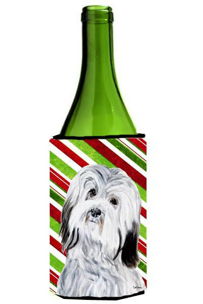 Havanese Candy Cane Christmas Wine Bottle Beverage Insulator Hugger SC9809LITERK by Caroline's Treasures