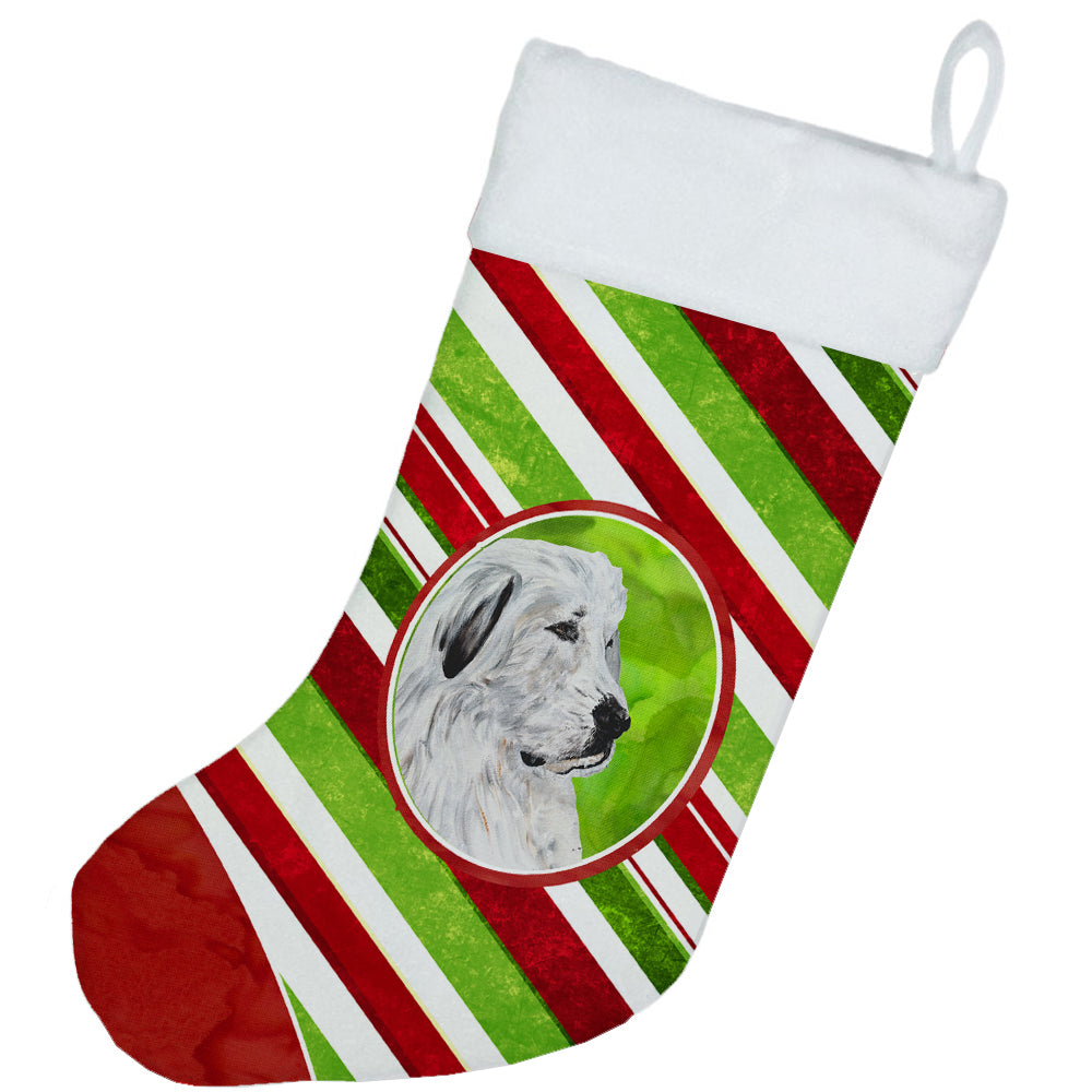 Great Pyrenees Candy Cane Christmas Christmas Stocking SC9810-CS  the-store.com.