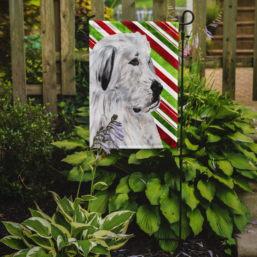 Great Pyrenees Candy Cane Christmas Flag Garden Size SC9810GF  the-store.com.