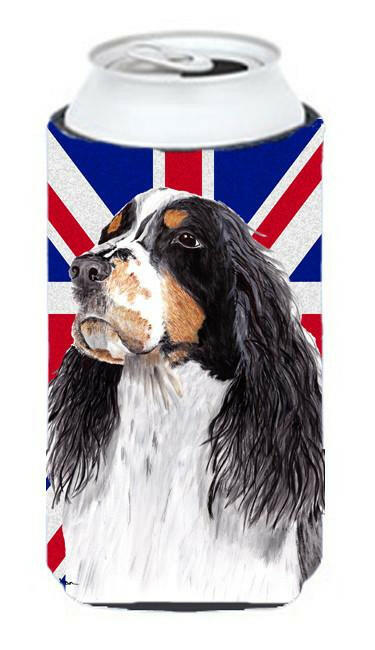 Welsh Springer Spaniel with English Union Jack British Flag Tall Boy Beverage Insulator Hugger SC9817TBC by Caroline's Treasures