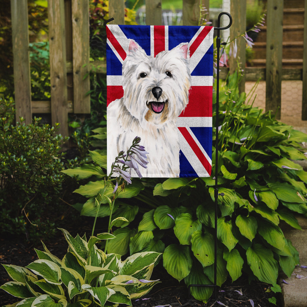 Westie with English Union Jack British Flag Flag Garden Size SC9827GF  the-store.com.