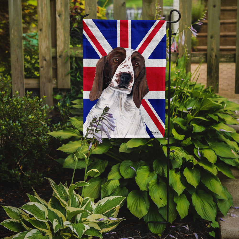 Springer Spaniel with English Union Jack British Flag Flag Garden Size  the-store.com.