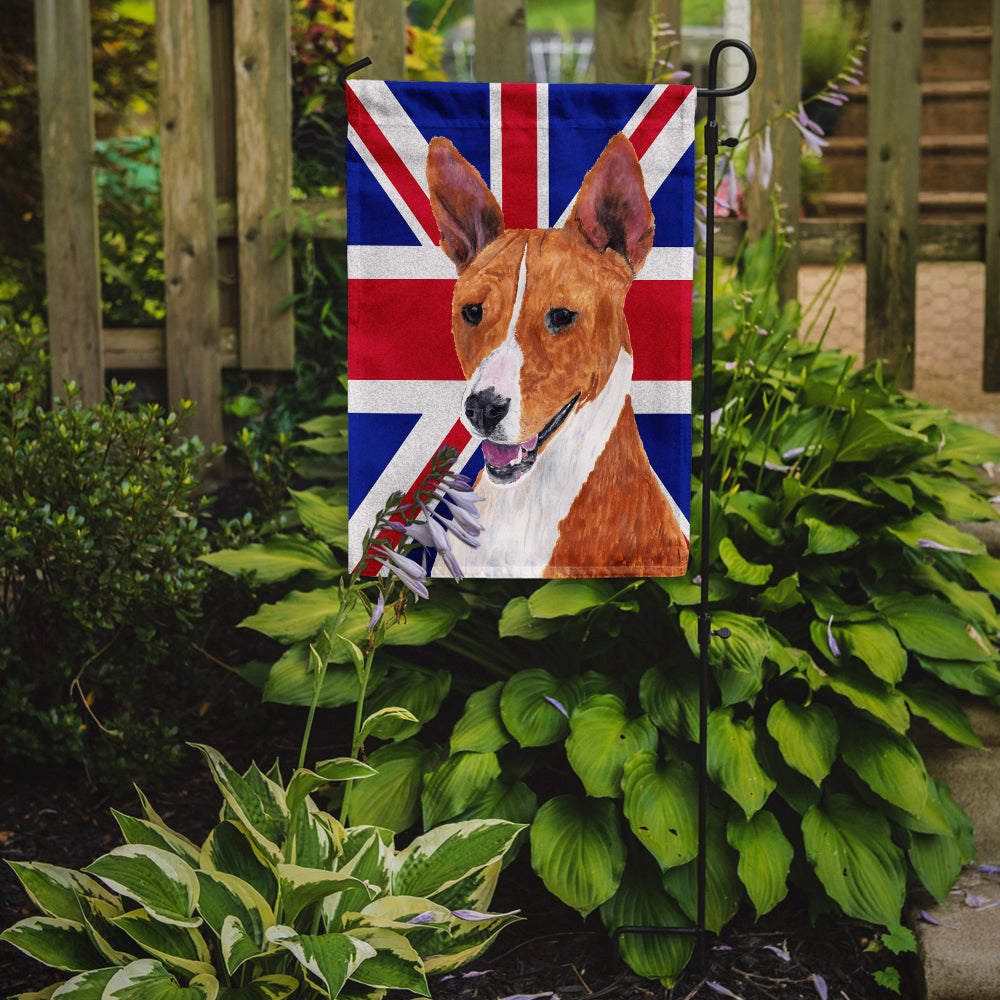 Basenji with English Union Jack British Flag Flag Garden Size SC9844GF  the-store.com.