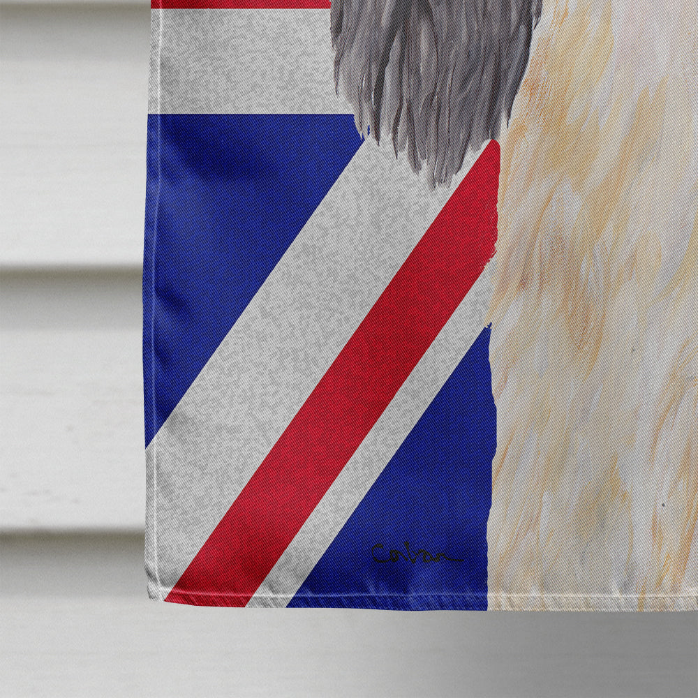 Cavalier Spaniel with English Union Jack British Flag Flag Canvas House Size SC9848CHF  the-store.com.