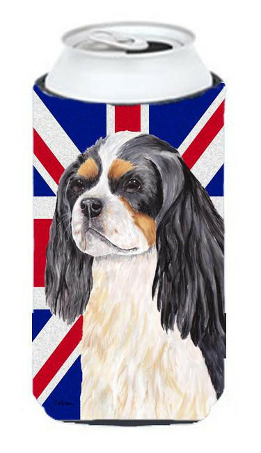 Cavalier Spaniel with English Union Jack British Flag Tall Boy Beverage Insulator Hugger SC9848TBC by Caroline's Treasures