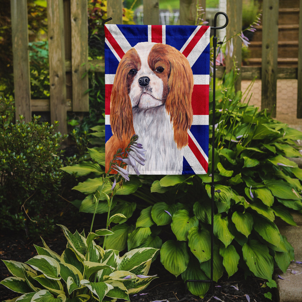 Cavalier Spaniel with English Union Jack British Flag Flag Garden Size SC9851GF  the-store.com.